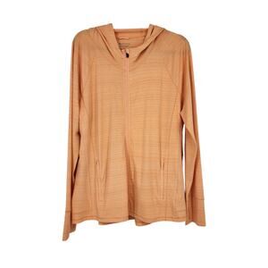 Athleta Pacifica Illume UPF Relaxed Orange Long Sleeve Jacket Size XL NWT